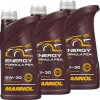 3x MANNOL Energy Formula PSA 5W-30, 1L