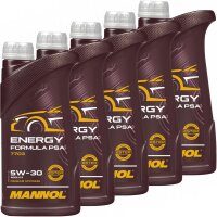5x MANNOL Energy Formula PSA 5W-30, 1L