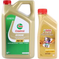 CASTROL 5W-30 EDGE TITANIUM , 5 Liter + CASTROL 5W-30 EDGE PROFESSIONAL, 1 Liter