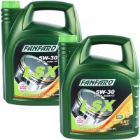 FEBI BILSTEIN Ölfilter + FANFARO 5W-30 LSX Longlife III, 2x5 Liter