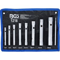 BGS Rohrsteckschlüsselsatz, 6x7-20x22 mm, 8-tlg.