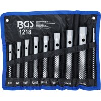 BGS Rohrsteckschlüsselsatz, 6x7-20x22 mm, 8-tlg.