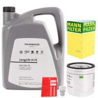 Mann-Filter Ölfilter + Schraube + VW 0W-30 Longlife...