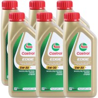 6x CASTROL EDGE M 5W-30 15BF68, 1L