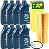 MANN Ölfilter + Schraube + 8L Liter Original BMW 5W-30