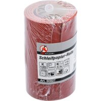 BGS DIY Schleifpapier-Rolle | 115 mm x 5 m | Körnung 120
