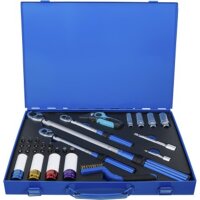 BGS Drehmomentschlüssel-Satz | Abtrieb Außenvierkant 6,3 mm (1/4"), 10 mm (3/8"), 12,5 mm (1/2") | 31-tlg.