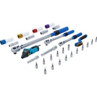 BGS Drehmomentschlüssel-Satz | Abtrieb Außenvierkant 6,3 mm (1/4"), 10 mm (3/8"), 12,5 mm (1/2") | 31-tlg.