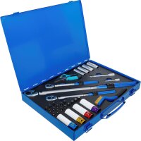 BGS Drehmomentschlüssel-Satz | Abtrieb Außenvierkant 6,3 mm (1/4"), 10 mm (3/8"), 12,5 mm (1/2") | 31-tlg.