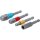 BGS Do it yourself Adapter-Satz für Bohrmaschinen | farbig | Antrieb Außensechskant 6,3 mm (1/4") | Abtrieb Außenvierkant 6,3 mm (1/4"), 10 mm (3/8"), 12,5 mm (1/2"), Innensechskant 6,3 mm (1/4") | 4-tlg.