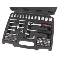 BGS DIY Steckschlüssel-Satz | Antrieb 6,3 mm (1/4") + 12,5 mm (1/2") | Zollgrößen | 174-tlg.