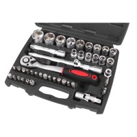 BGS DIY Steckschlüssel-Satz | Antrieb 6,3 mm (1/4") + 12,5 mm (1/2") | Zollgrößen | 174-tlg.