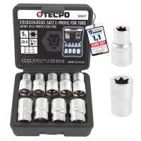 TECPO Torx Steckschlüssel Satz 9-tlg....