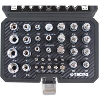 TECPO Außen und Innentorx Stecknüsse Bits, 3/8 Zoll, 34-teilig