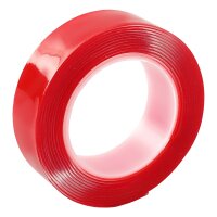 Doppelseitiges Klebeband Transparent - Acryl 1 - 24 Rollen