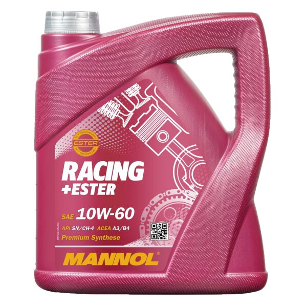 MANNOL Racing+Ester 10W-60 Motoröl API SN/SM/CF, 4 Liter