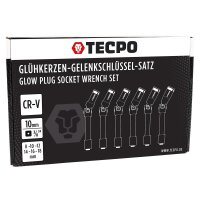 6x Glühkerzen Einsätze Gelenkschlüssel 3/8 SW 8-16 mm