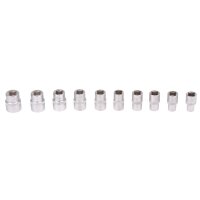 BGS Steckschlüsseleinsatz-Set, 12,5 (1/2), 6-kant, in ZOLL, 3/8" - 15/16", 10-tlg