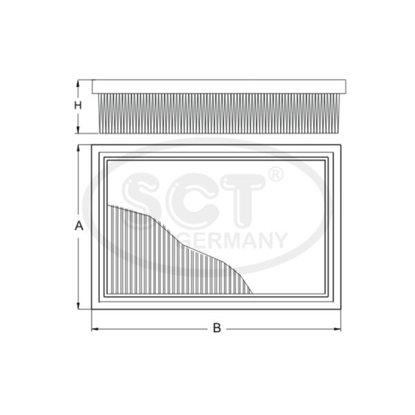 SB3248 Luftfilter für Seat Ibiza VW Polo Lupo Skoda