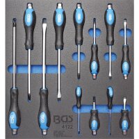 BGS Werkstattwageneinlage 2/3: Schraubendreher-Satz | 12-tlg.