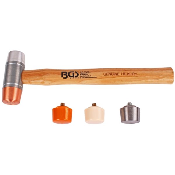 BGS Wechselkopf-Hammer | Hickory-Stiel | Ø 35 mm
