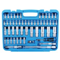 BGS Steckschlüssel-Satz Sechskant | Antrieb 6,3 mm (1/4") / 10 mm (3/8") / 12,5 mm (1/2") | 192-tlg.