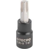 TECPO Steckschlüssel-Satz T-Profil (für Torx) und E-Torx, 25-teilig