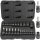 TECPO Steckschlüssel-Satz T-Profil (für Torx) und E-Torx, 25-teilig