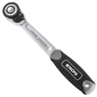 TECPO Umschaltknarre 3/8 Zoll 72 Zähne feinverzahnt, 202 Nm