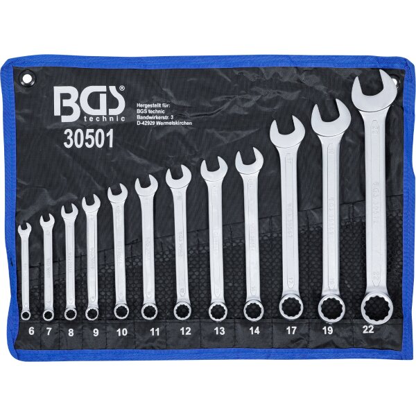 BGS Maul-Ringschlüssel-Satz | SW 6 - 22mm | 12-tlg.