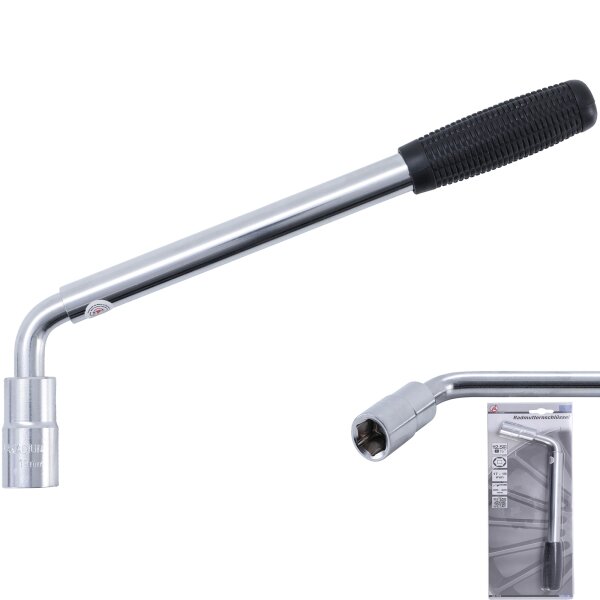 BGS DIY Radmutternschlüssel | Antrieb 12,5 mm (1/2") | SW 17 x 19 mm