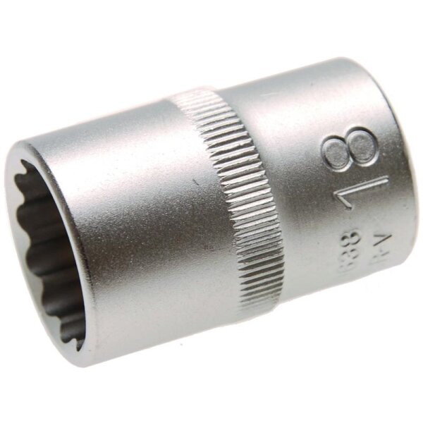 BGS Steckschlüssel-Einsatz 12-kant, 12,5 (1/2), 18 mm
