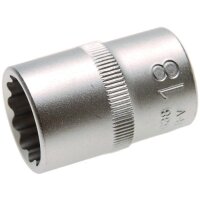 BGS Steckschlüssel-Einsatz 12-kant, 12,5 (1/2), 18 mm