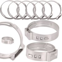 TECPO Schlauchschellen 1 Ohr B:7 mm Ø15.3-18.5 mm 10-tlg.