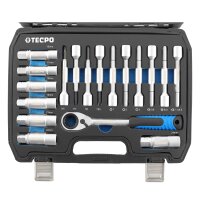 TECPO Werkzeug für Stoßdämpfer und Domlager, 18-teilig