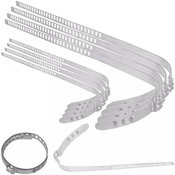 TECPO Achsmanschetten Schellen 9 mm, 4x lang 4x kurz