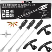 TECPO Reifen Montiereisen und Felgenkantenschutz Satz...