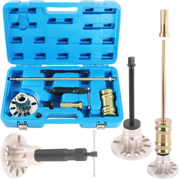 TECPO 3in1 Hydraulischer Ausdrücker-Satz für Antriebswellen Radlager, 98-125 mm