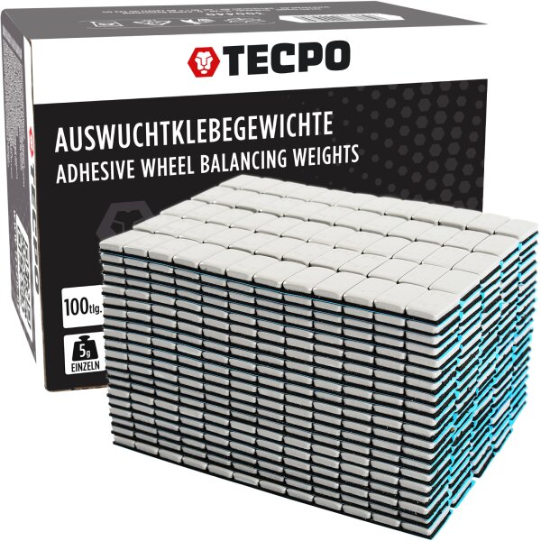 TECPO Klebegewichte 1200-teilig Auswucht Gewichte, 5g
