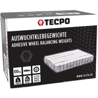 TECPO Klebegewichte 1200-teilig Auswucht Gewichte, 5g