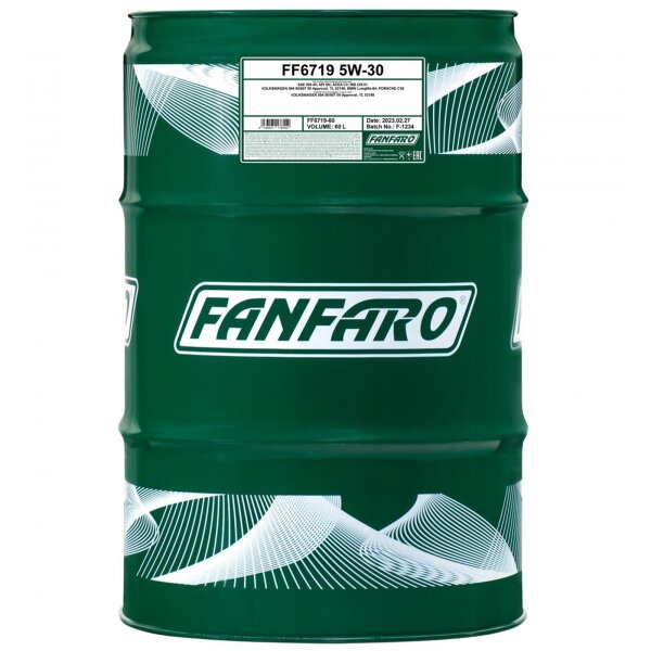 FANFARO 6719 O.E.M. 5W-30 API SN/CF, 60 Liter