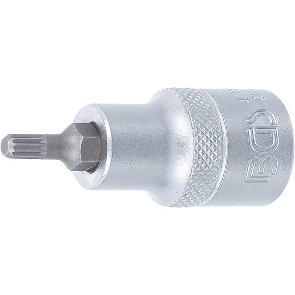 BGS Bit-Einsatz | Antrieb Innenvierkant 12,5mm (1/2") | Innenvielzahn (für XZN) M5