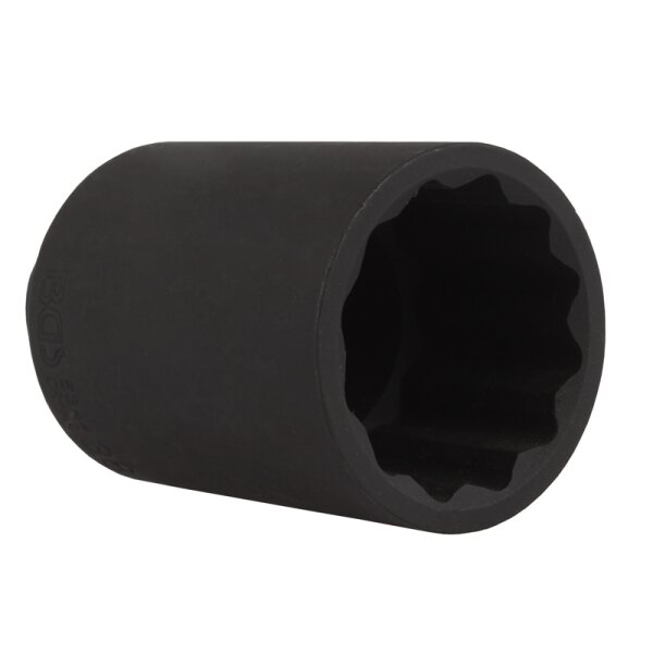 BGS Kraft-Steckschlüssel-Einsatz Zwölfkant | Antrieb Innenvierkant 12,5 mm (1/2") | SW 35 mm