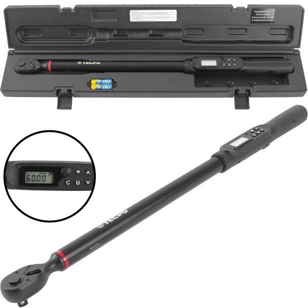TECPO Digitaler Drehmomentschlüssel 1/2" 17-340 Nm