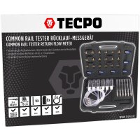 TECPO Common Rail Tester Injektor Prüfer mit 24 Adaptern
