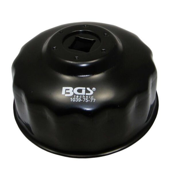 BGS Ölfilterschlüssel | 15-kant | Ø 75-77mm | für Audi, Ford, Isuzu, Mercedes-Benz, Opel, VW