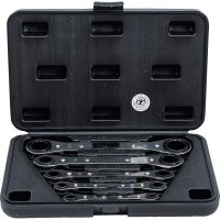 BGS DIY 12-kant Ratschenschlüssel Satz Ratschen Ringschlüssel 5-tlg Werkzeug Set 6-22 mm