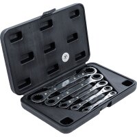 BGS DIY 12-kant Ratschenschlüssel Satz Ratschen Ringschlüssel 5-tlg Werkzeug Set 6-22 mm