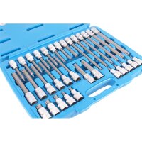 BGS Bit-Einsatz-Satz | Antrieb Innenvierkant 12,5mm (1/2") | T-Profil (für Torx) | 32-tlg.