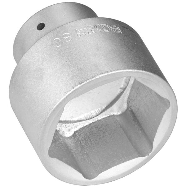 BGS Steckschlüssel-Einsatz Sechskant | Antrieb Innenvierkant 25 mm (1") | SW 80 mm